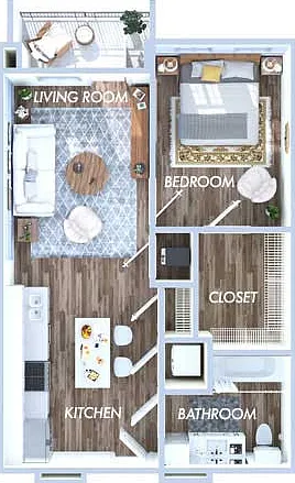 1 bedroom | 1 bath 1 bedroom | 1 bath