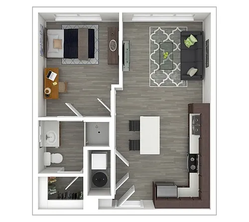 Floor plan 1X1 A