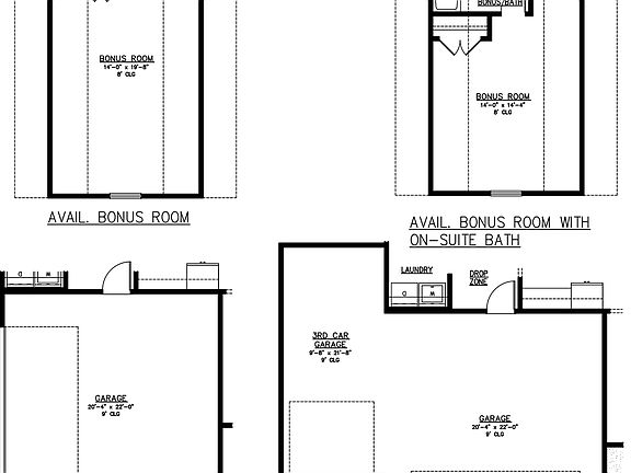 Bonus Room Options