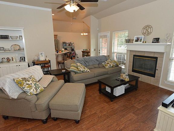 Family room with fireplace