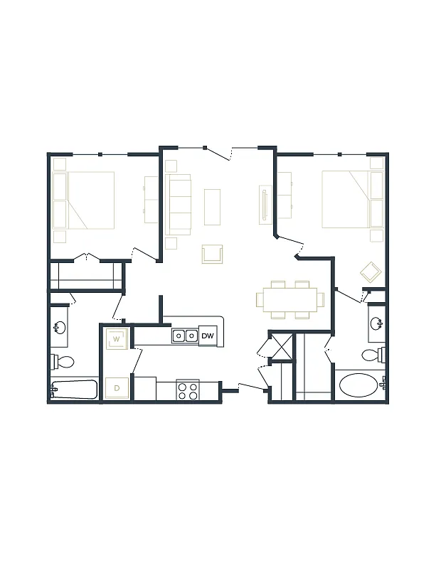 Floor plan 2 Bedroom