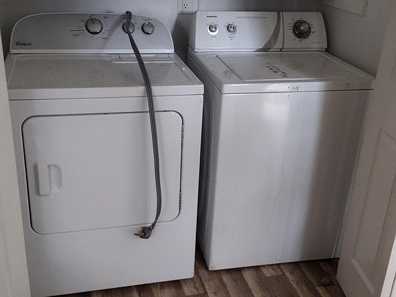 Laundry connections (Machines not included) are off the kitchen.
