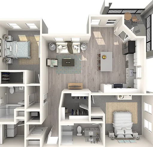 B4 floor plan The Crossing at Palm Aire
