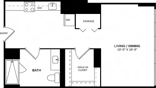 Floor plan Studio 04A