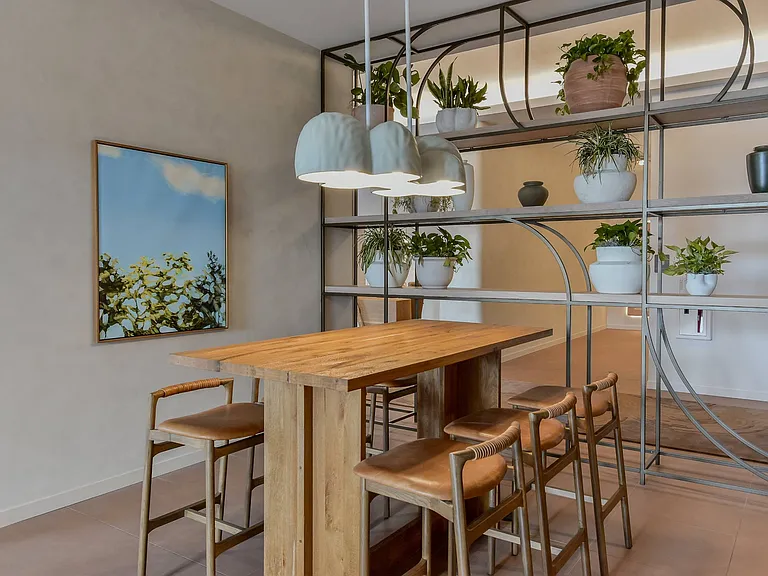 Work-from-home spaces at The Hallon II apartments in Hopkins, MN