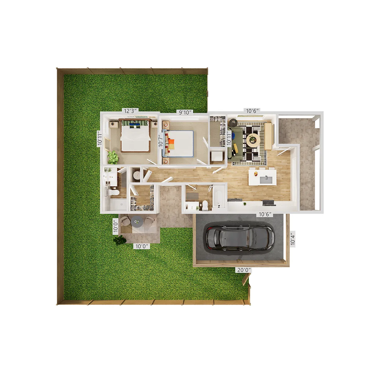 Floor plan Elevate 2 x 2 A