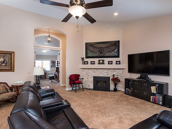 Newly Tiled Fireplace