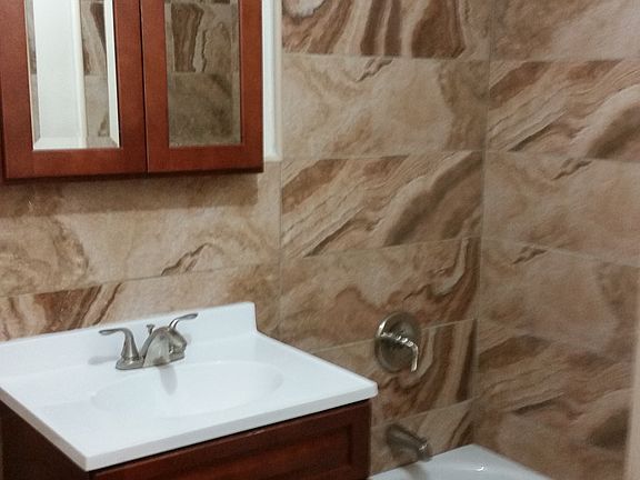 Renovated bathroom...Beautiful Tiles