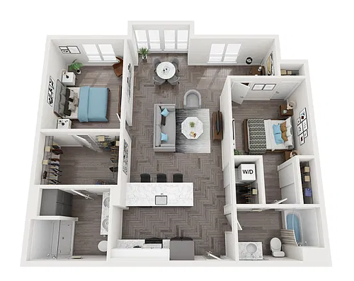 Floor plan 2X2 B