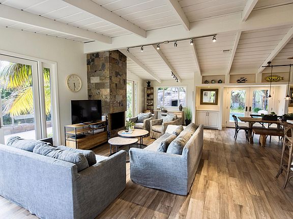 Family room adjacent to kitchen