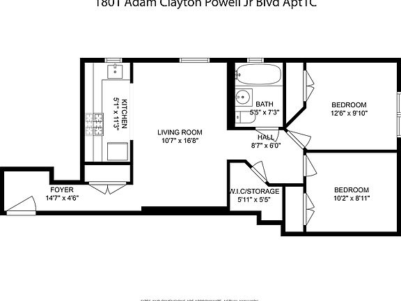 2nd image of 1801 Adam Clayton Powell Jr Blvd APT 1C
