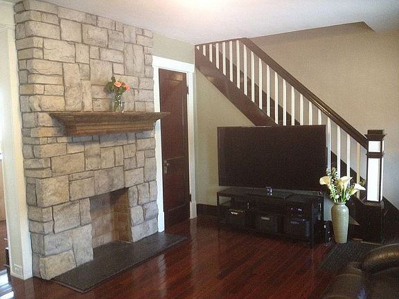 fireplace in living room
