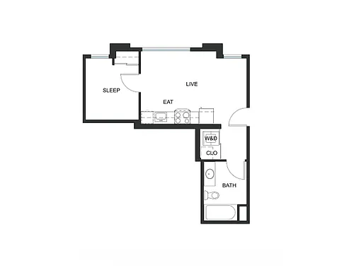 Floor plan 1x1 - A3 - Iron Flats