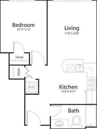 Floor plan 1p1 Floor plan 1p1