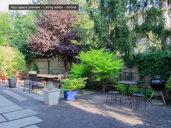 Enjoy grilling in the garden