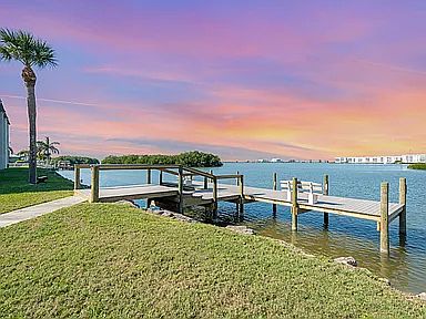 Dock with direct access to Banana River