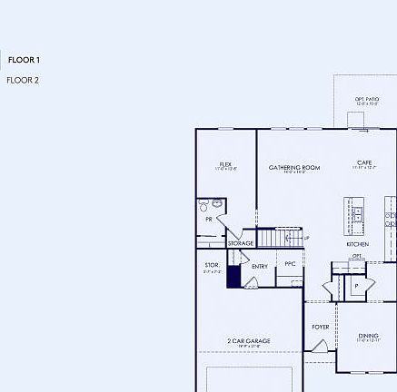Continental Floor Plan, Quick Move-In Home, Floor 1