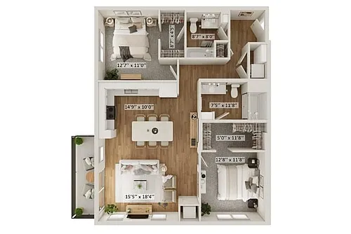 Floor plan Isles D