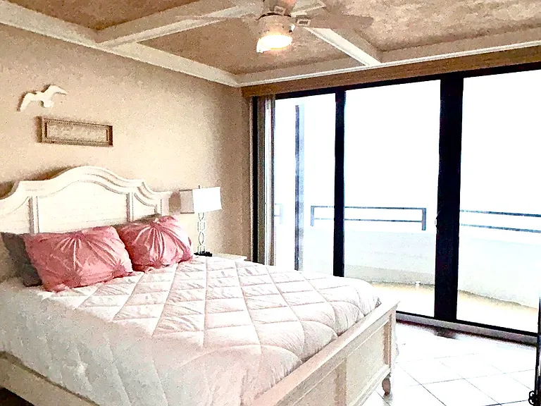 View of bedroom #2 and direct view of beach