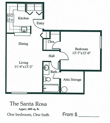 Floor plan Santa Rosa