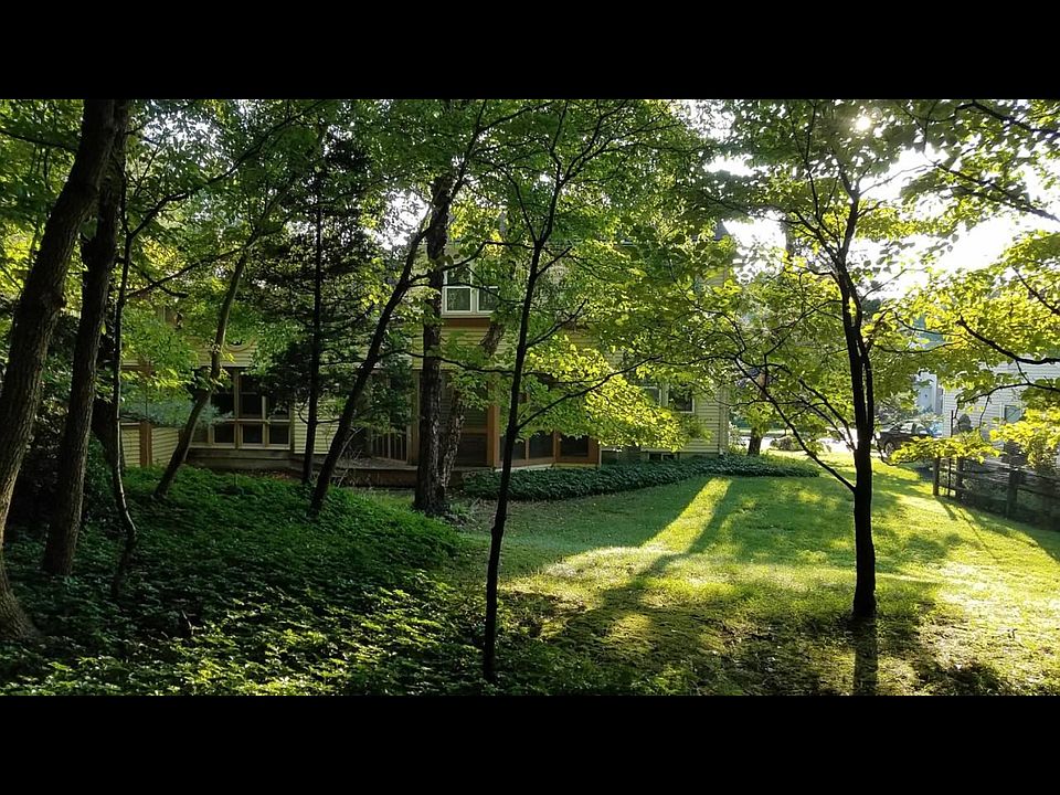 The home is on a beautiful wooded lot.