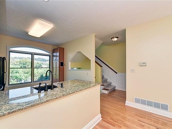 Open kitchen overlooking the living room.