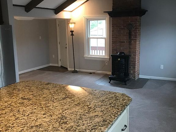 View of living room from the kitchen