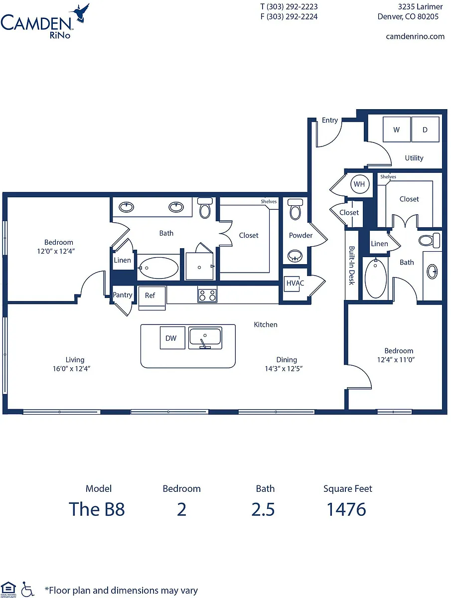 Floor plan The B8