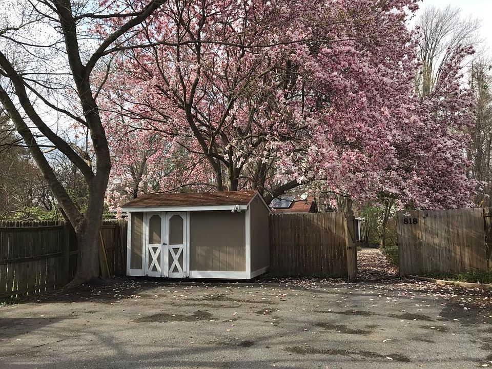 Parking area & storage shed