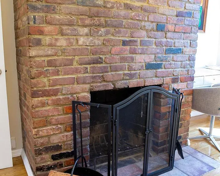 Fireplace in front bedroom