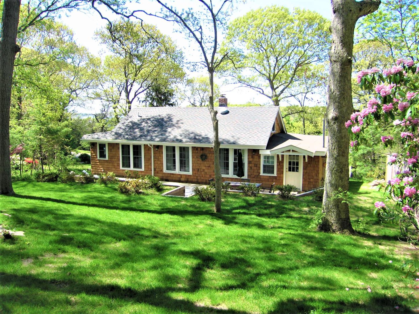 Lush Back yard with room for a pool.