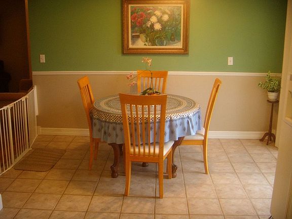 Eating area in kitchen