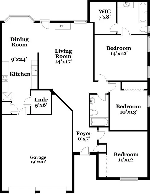 3 bed, 2.0 bath, 1369 sqft, $1,995 — Photo 2