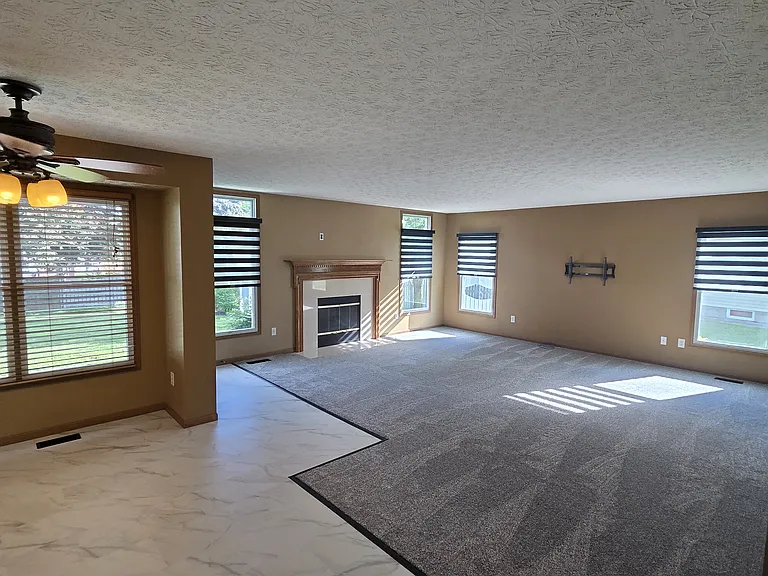 Dining area and family room