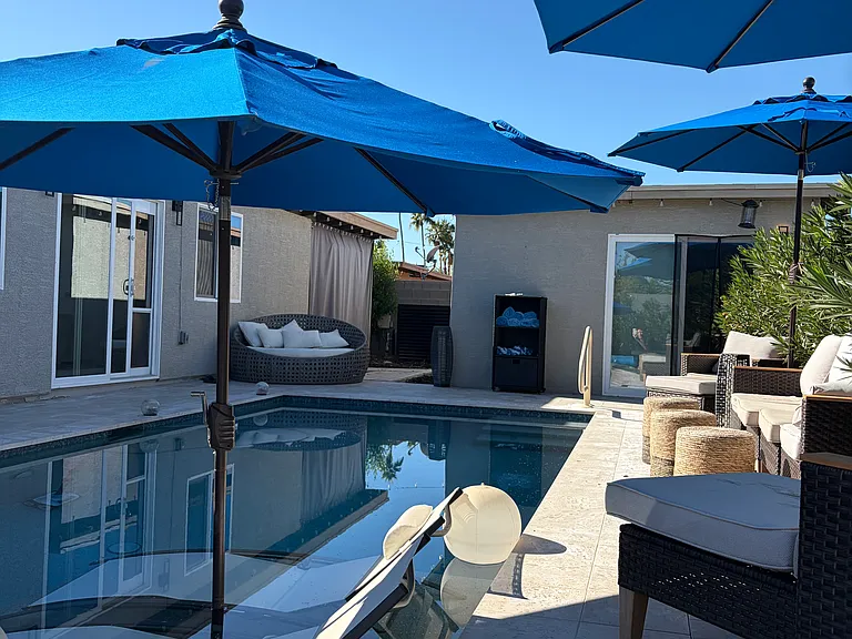 Heated pool and casita