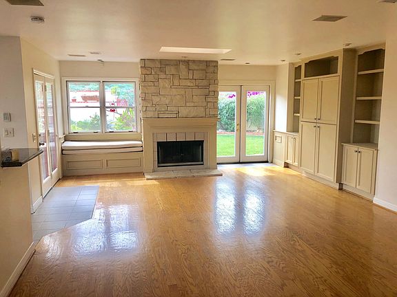 Property has new wood floors and french doors