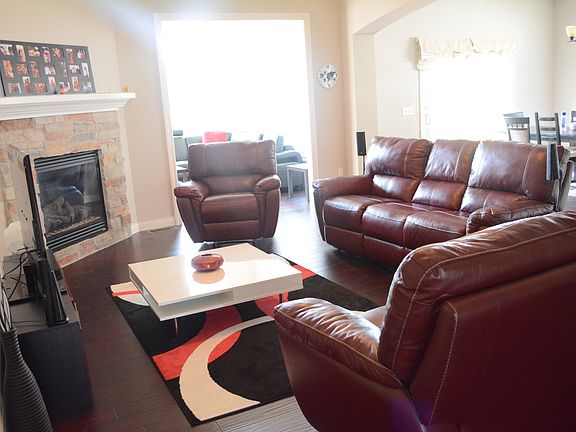 fire place and living room