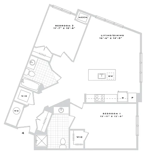 Floor plan B2-B04