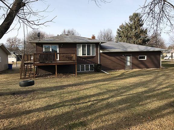 Backyard and deck.