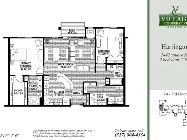 Harrington Plan, Village Cooperative of Westfield (Active Adults 62+)