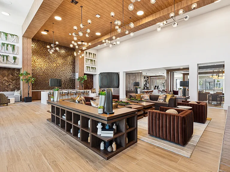 Our open-concept clubroom is perfect for socializing or getting some work done