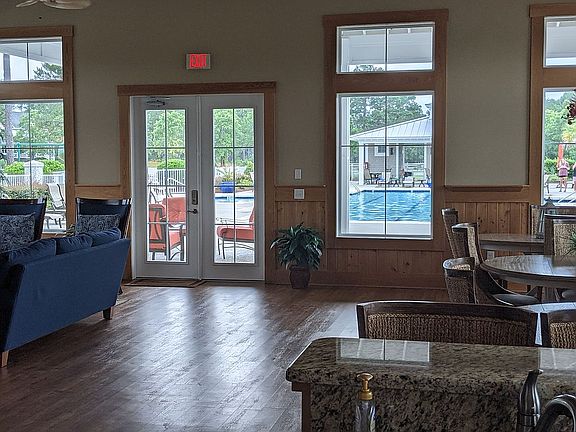 Interior of clubhouse & pool