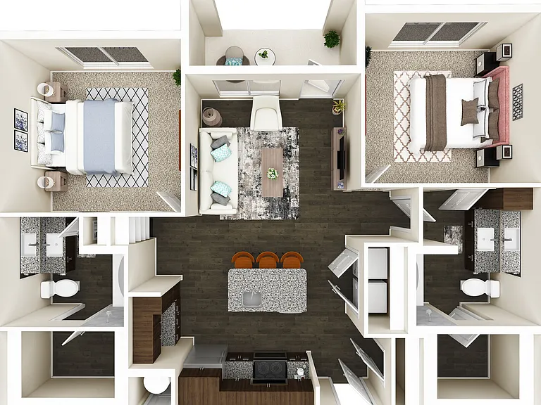 B1 floor plan Ascend at Forum