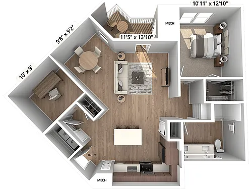 Floor plan A4D