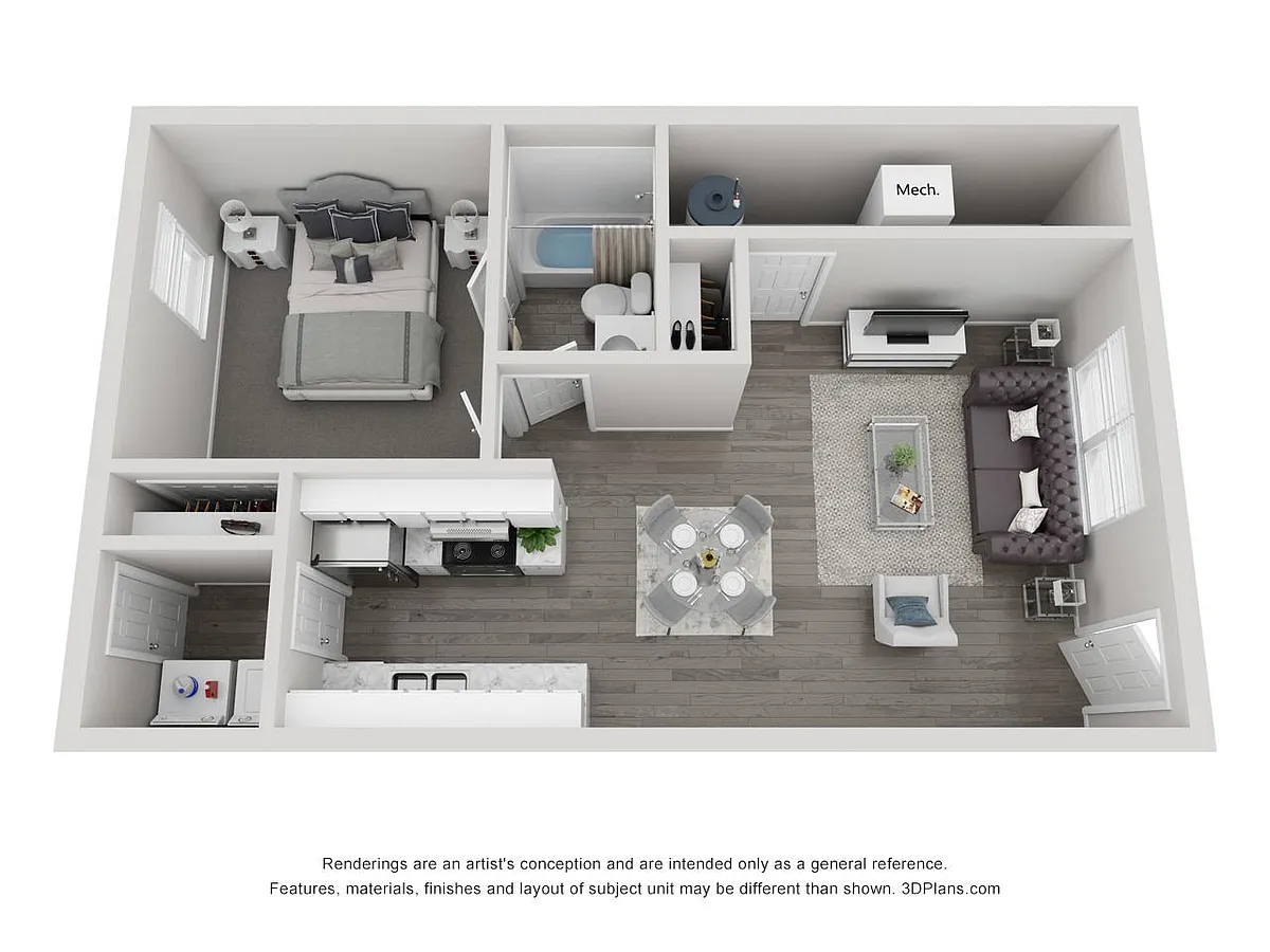 Floor plan 1 Bedroom