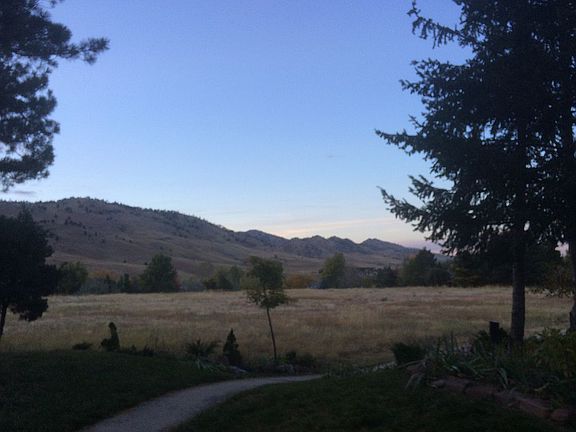 Trail and foothills view