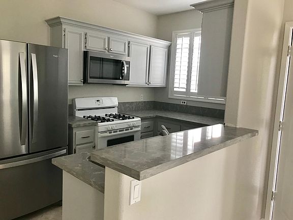 Kitchen with new granite