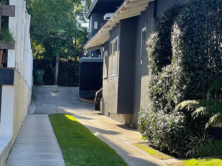 Driveway up to back units