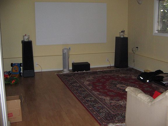 Living roon converted into Theater