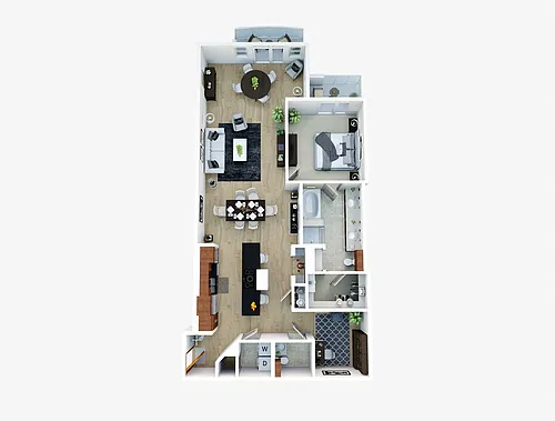 Floor plan Beverly with Den